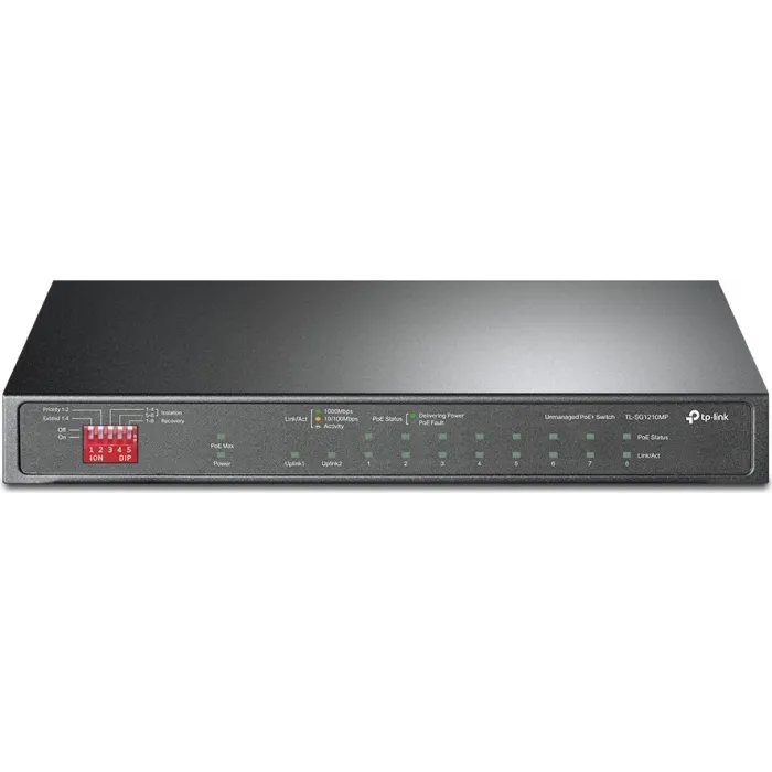 TP-LINK stikalo 10-port Gigabit TL-SG1210MP z 8-Port PoE+