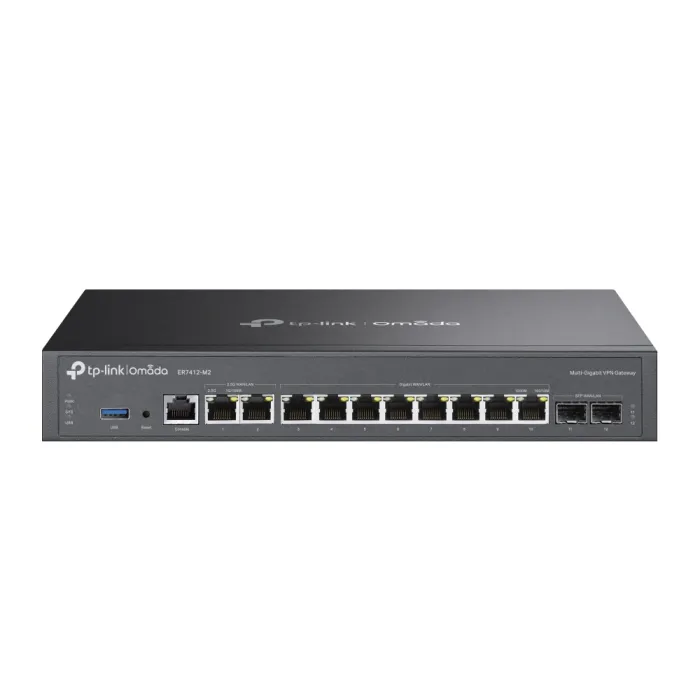 TP-LINK Omada ER7412-M2 Multi-Gigabit VPN usmerjevalnik za poslovna omrežja