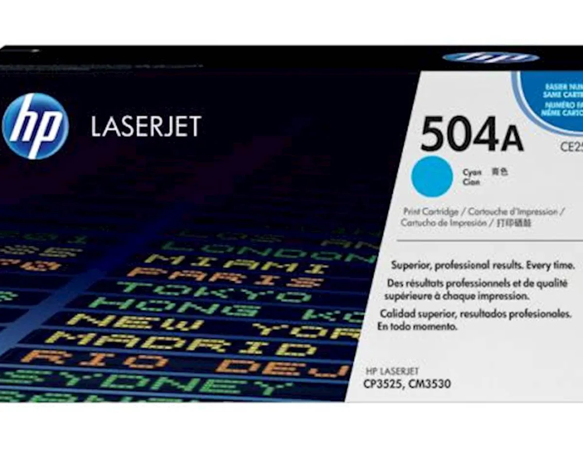TONER HP 504A CYAN ZA COLOR LASER CP3525/CM3530 ZA 7.000 STRANI