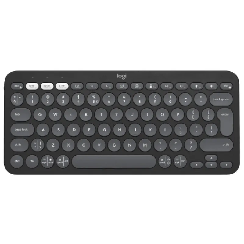 LOGITECH PEBBLE KEYS 2 K380s Bluetooth črna tipkovnica