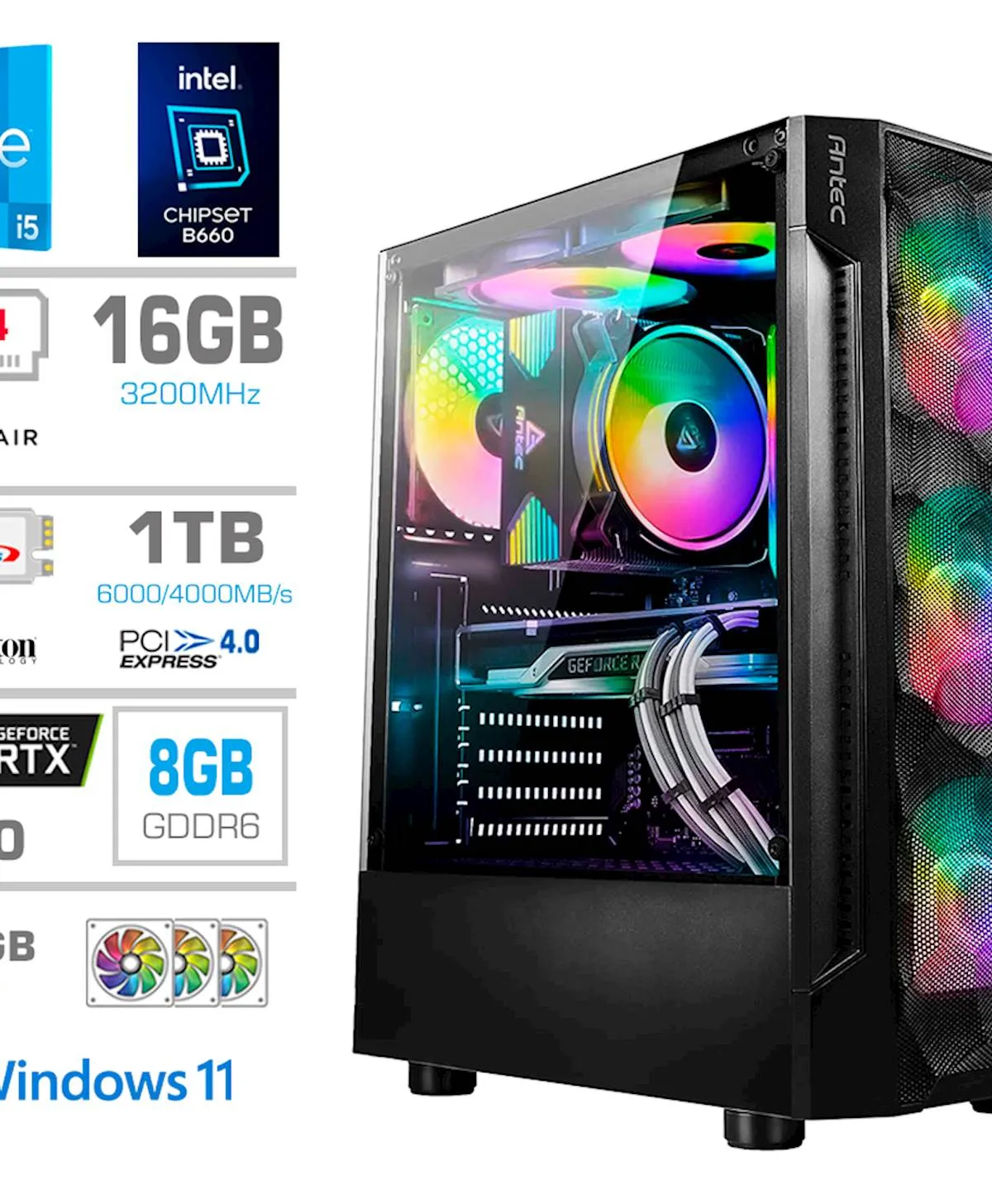 Računalnik PCX Exam i5 14400F/16GB/1TB/RTX 5050/W11H