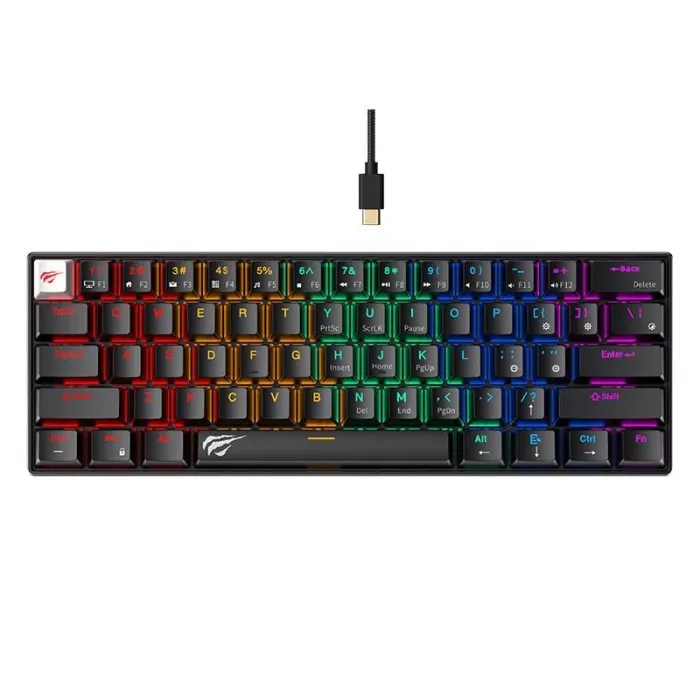 HAVIT Gamenote USB mehanska tipkovnica HV-KB903L  - ANG znaki