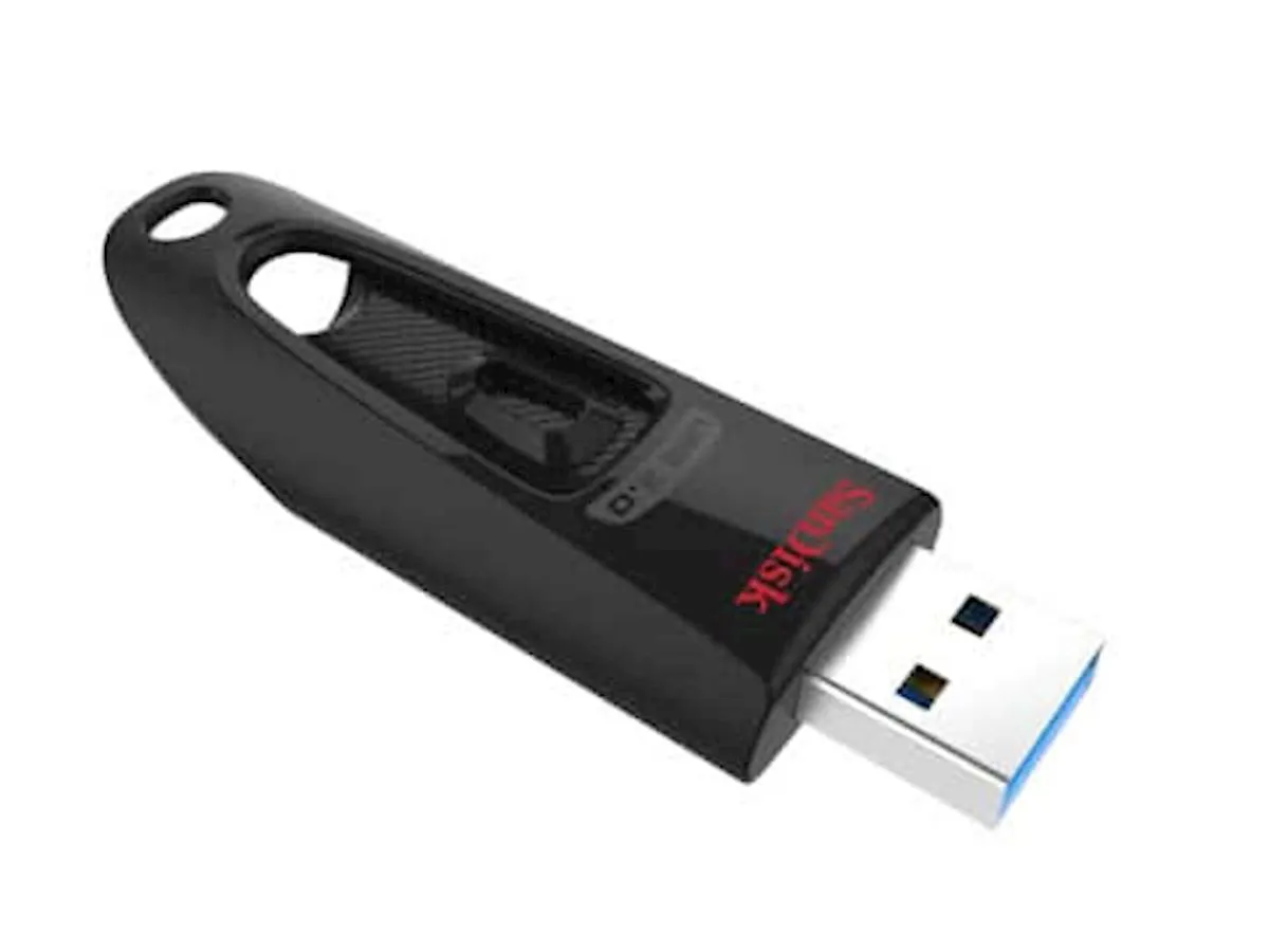 USB DISK SANDISK 32GB ULTRA, 3.0, črn, brez pokrovčka