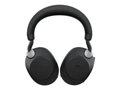 JABRA Evolve2 85 UC Stereo Headset full size Bluetooth wireless wired active noise cancelling 3.5 mm jack noise isolating black