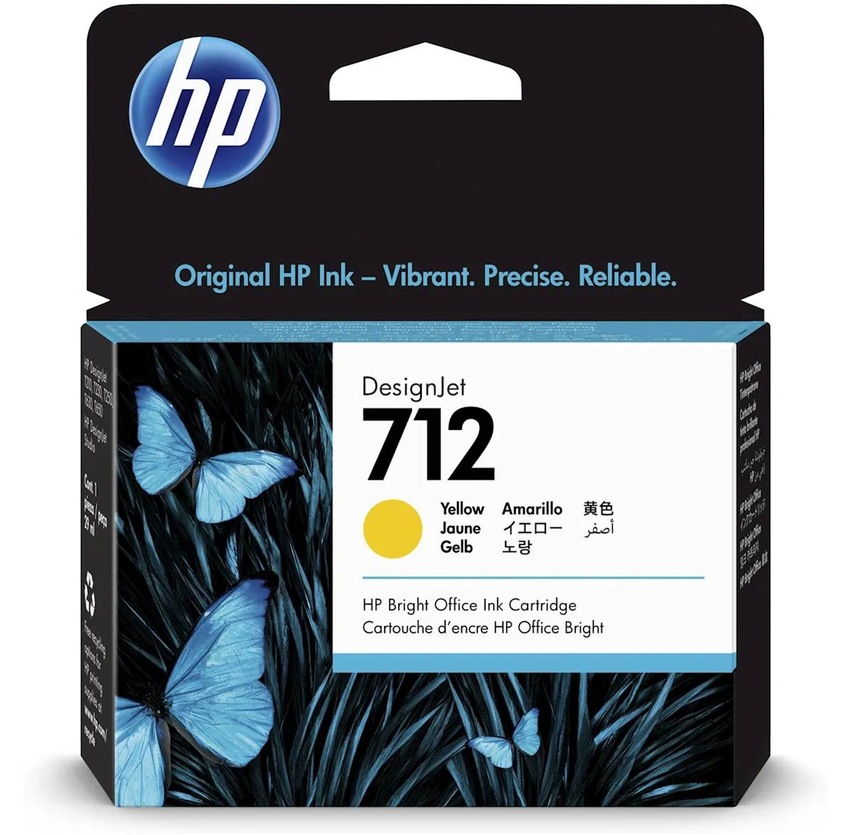 ČRNILO HP RUMENO 712 ZA DESIGNJET STUDIO/STEEL/T230/T630/T650 29ml