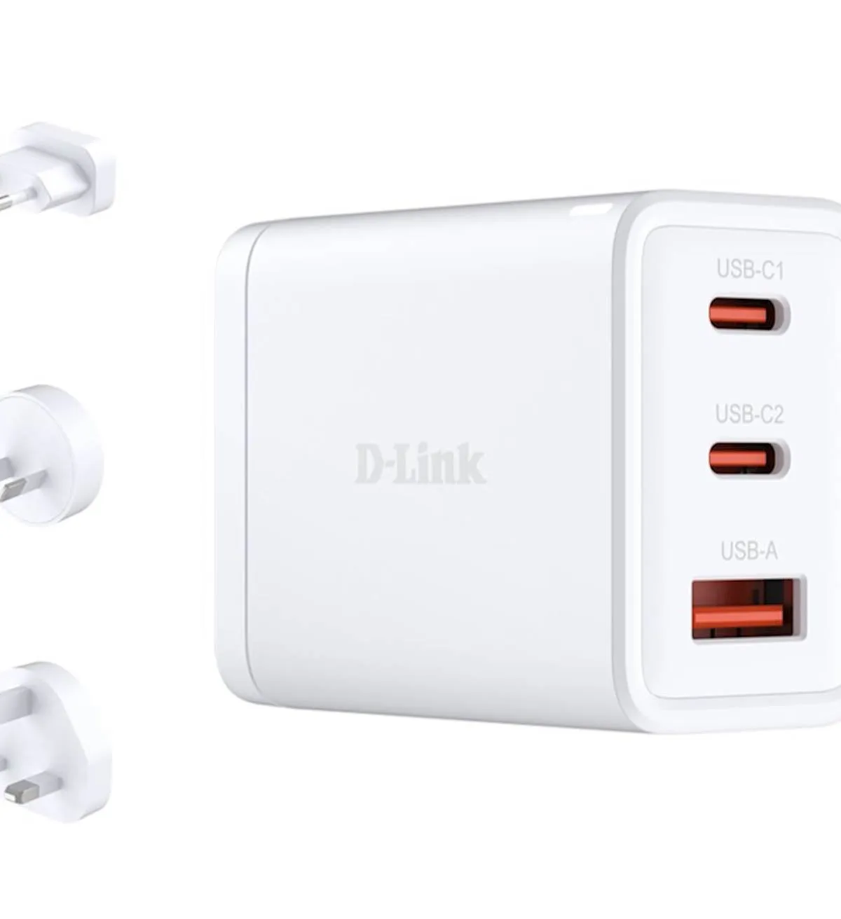 D-link 65W GaN polnilnik DCP-651 2x USB-C, 1X USB-A