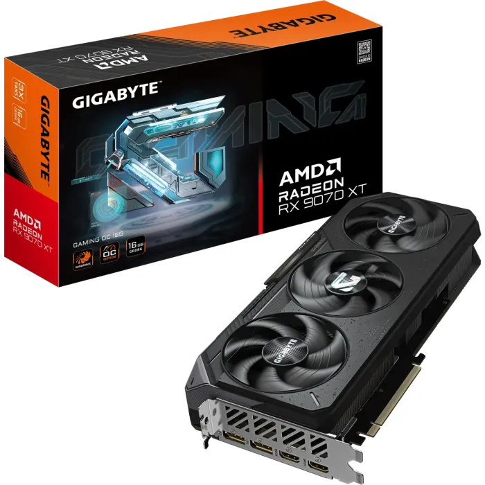 Grafična kartica GIGABYTE Radeon RX 9070 XT GAMING OC 16G, 16GB GDDR6, PCI-E 5.0