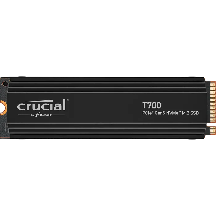 Crucial T700 4TB PCIe Gen5 NVMe M.2 SSD s hlajenjem
