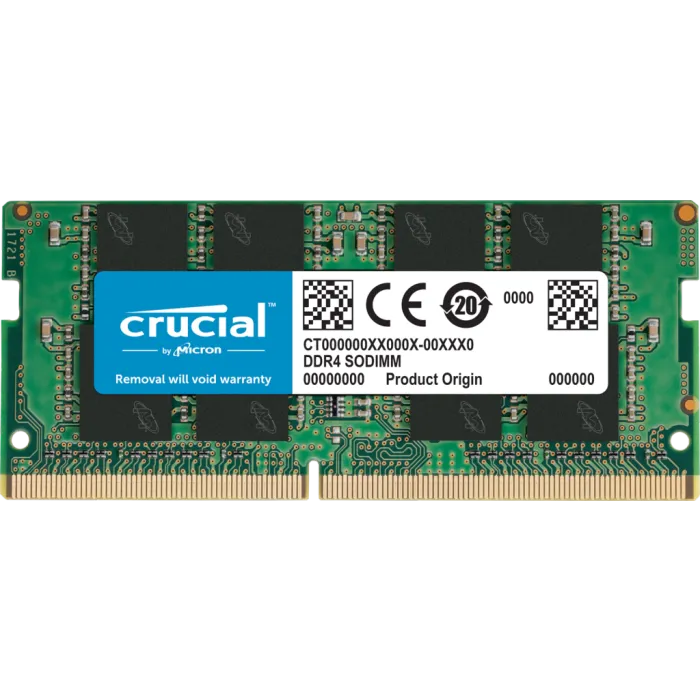 Crucial 16GB DDR4-3200 SODIMM PC4-25600 CL22, 1.2V