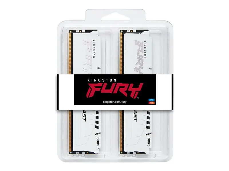 KINGSTON 16GB 6000MT/s DDR5 CL30 DIMM FURY Beast White EXPO