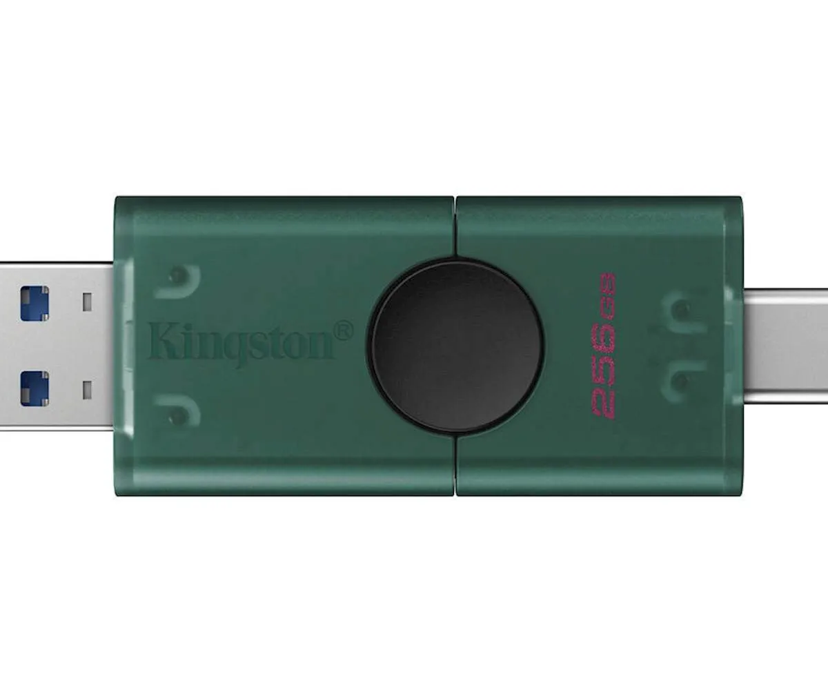 USB C & USB DISK Kingston 256GB DT Duo, 3.2 Gen1