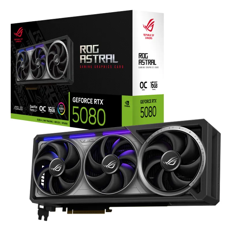 ASUS ROG Astral Gaming GeForce RTX 5080 OC 16GB GDDR7 ARGB ROG-ASTRAL-RTX5080-O16G-GAMING ARGB grafična kartica
