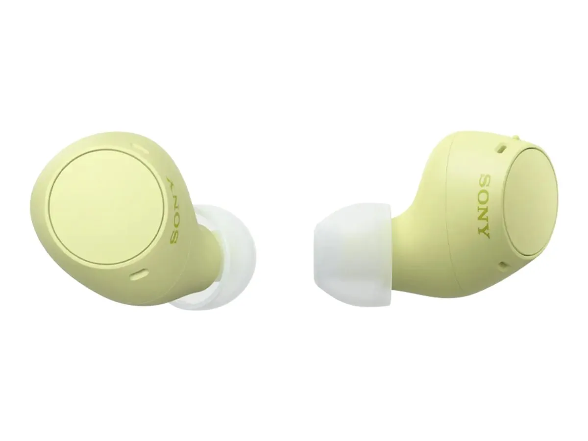 SONY WFC-510 true wireless headphones Yellow
