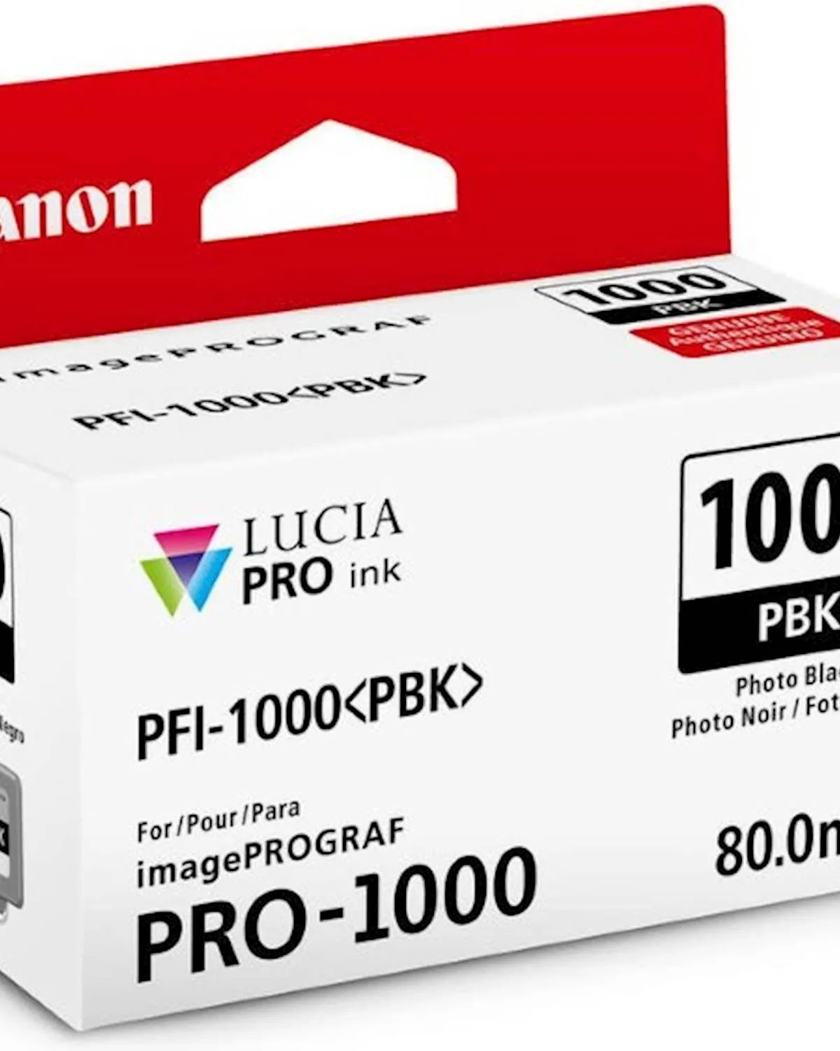 ČRNILO CANON PFI-1000 PHOTO BLACK ZA IMAGEPROGRAF PRO-1000, 80 ml