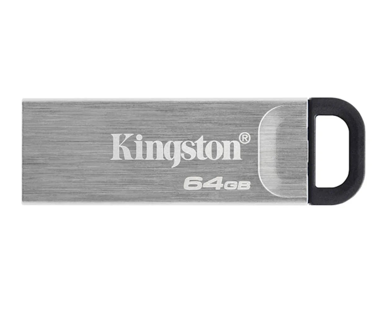 USB disk Kingston 64GB DT Kyson, 3.2 Gen1, 200MB/s, kovinski, brez pokrovčka