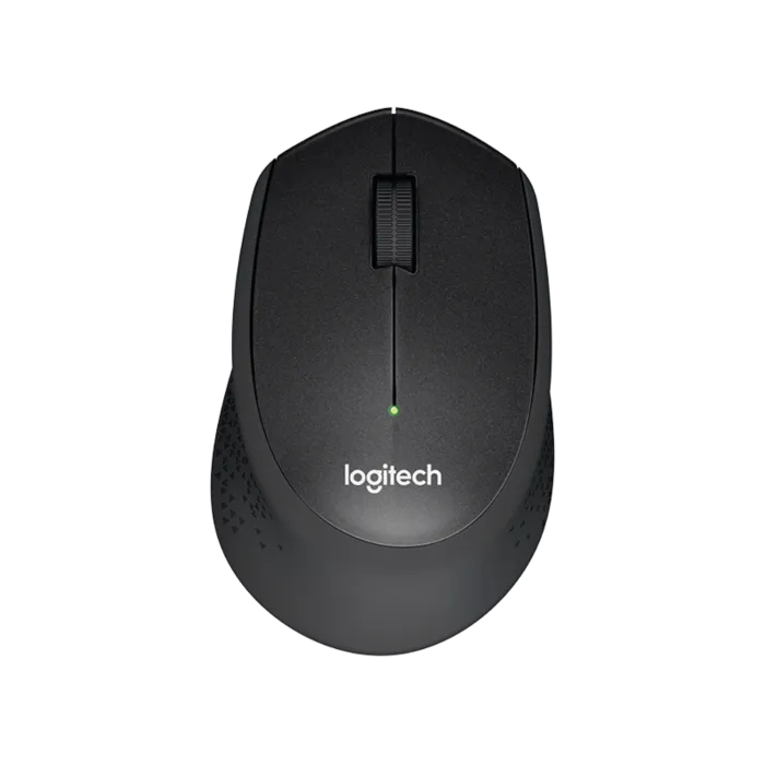 Logitech M330 Silent Plus brezžična miška, črna