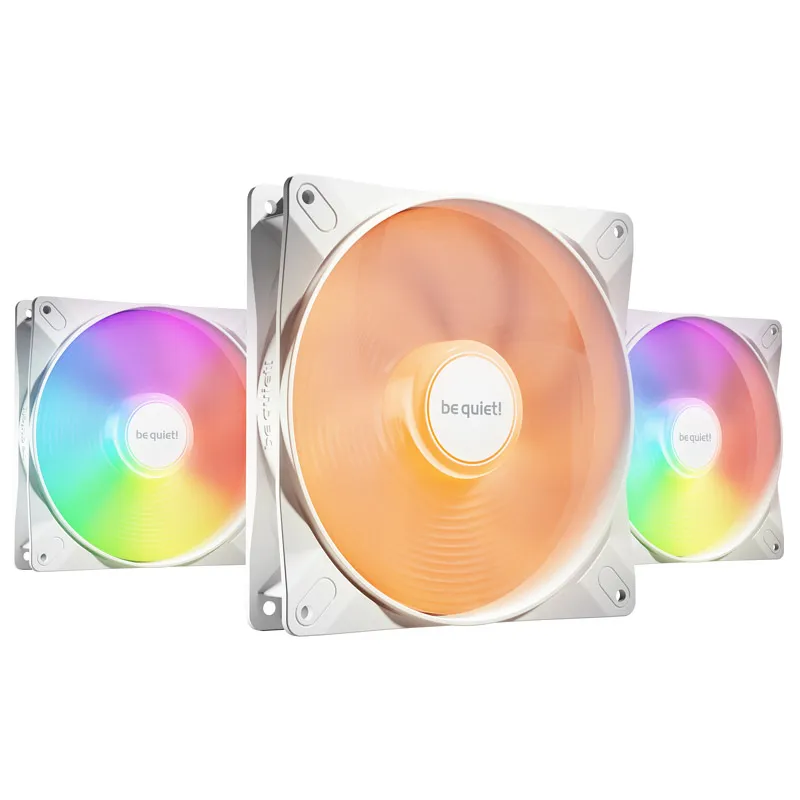 BE QUIET! LIGHT WINGS LX (BL128) RGB 140mm 4-pin PWM 3x beli ventilator