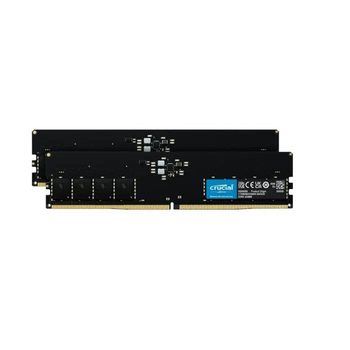 Crucial 32GB Kit (2x16GB) DDR5-4800 UDIMM PC5-38400 CL40, 1.1V