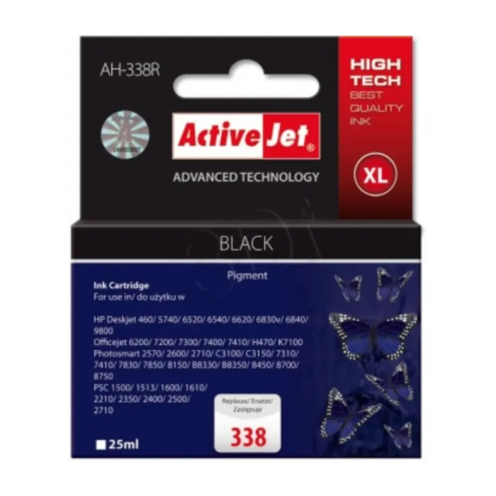 ActiveJet črno črnilo HP C8765EE 338