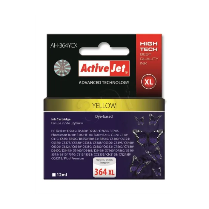 ActiveJet rumeno črnilo HP 	CB325EE 364 XL