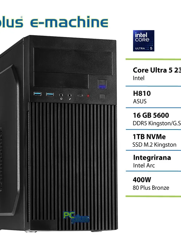 PCPLUS e-machine Ultra 5 235 16GB 1TB SSD namizni računalnik