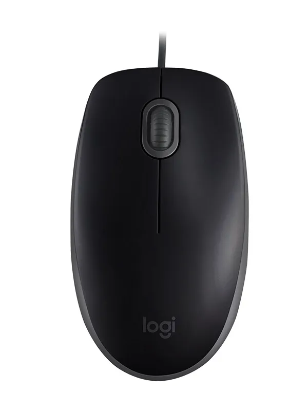 LOGITECH B110 SILENT USB optična črna miška
