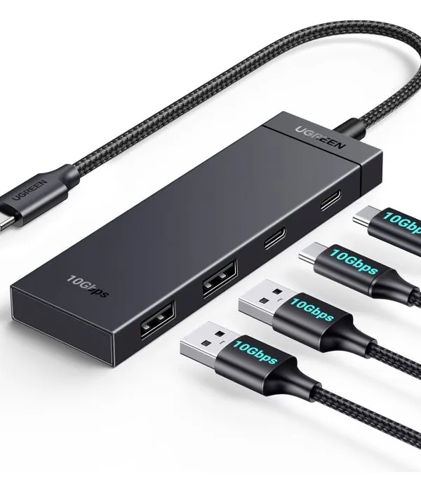 Ugreen USB-C Hub 10Gbps z 2x USB-C 3.2 in 2x USB 3.2