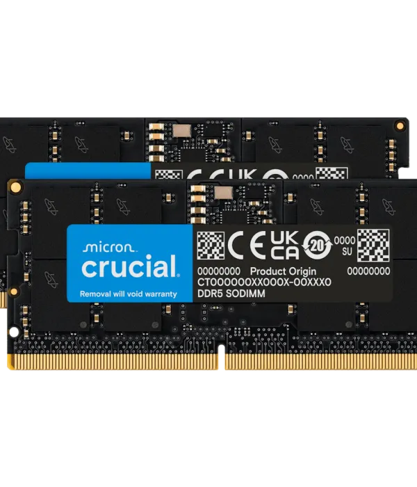 Crucial 24GB Kit (2x12GB) DDR5-5600 SODIMM CL46, 1.1V
