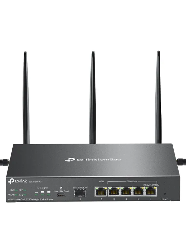 TP-LINK Omada ER706W-4G AX3000 Gigabit VPN usmerjevalnik router