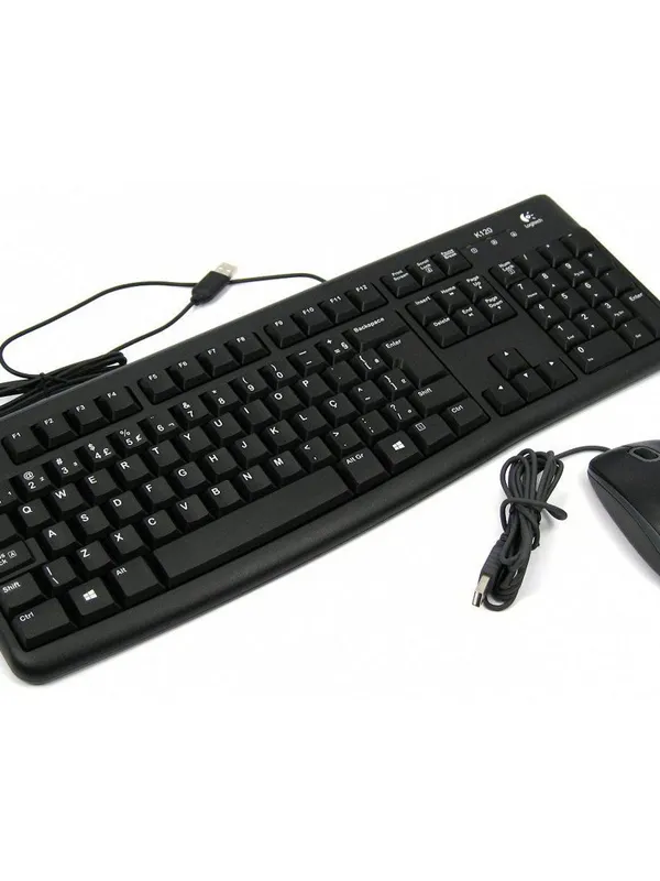 LOGITECH MK120 USB črna slovenska tipkovnica + miška
