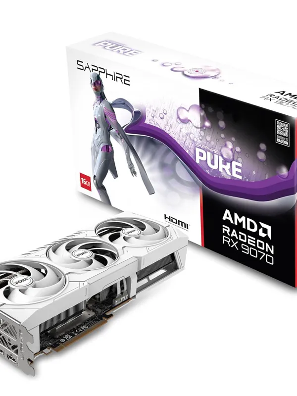 SAPPHIRE PURE Gaming Radeon RX 9070 16GB GDDR6 ARGB grafična kartica