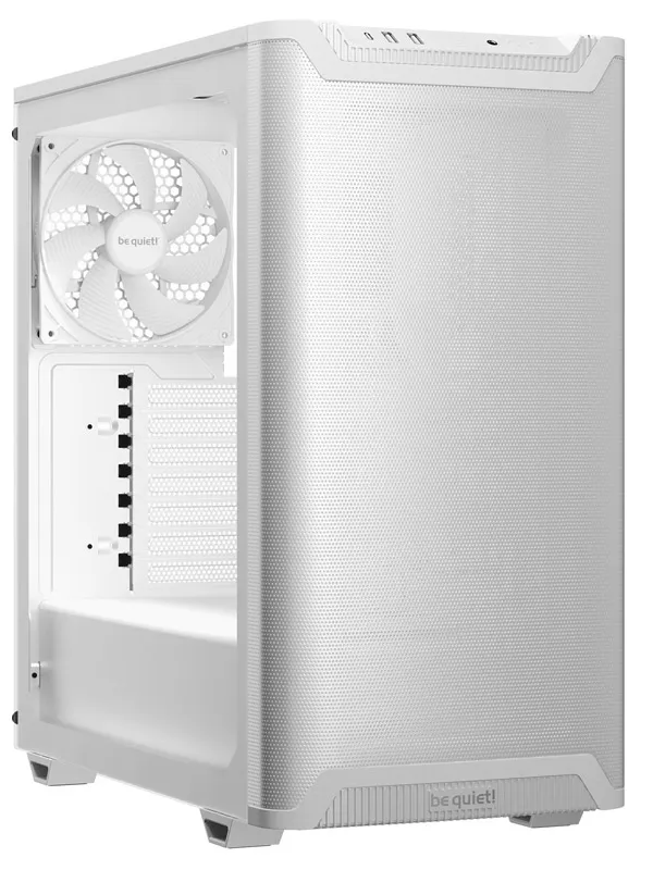 BE QUIET! Pure Base 501 Airflow (BGW75) midi-ATX okno belo ohišje