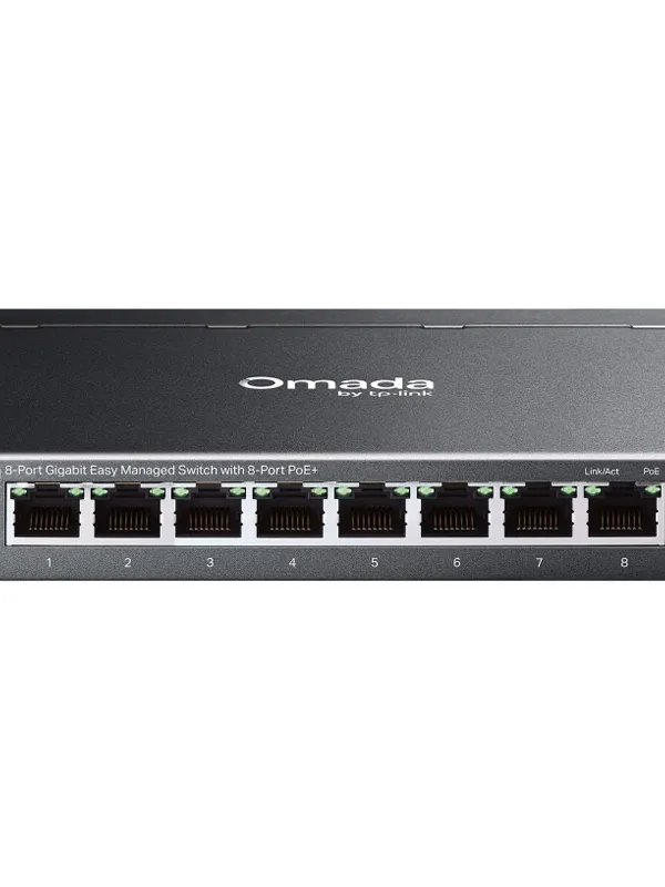 TP-LINK Omada ES208GP 8-port Gigabit PoE+ RJ45 managed mrežno stikalo switch