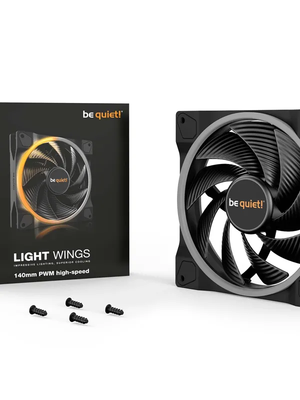 BE QUIET! LIGHT WINGS (BL075) 140 mm 4-pin ARGB PWM ventilator