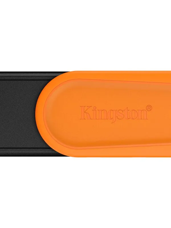 USB disk Kingston 256GB DT Exodia S, 3.2 Gen1, črn/oranžen, z vrtljivim pokrovčkom