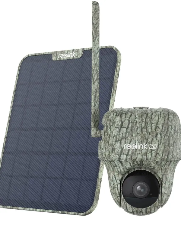 Reolink IP Kamera GO serija G450 4K, Zunanja, Baterijska, 4G LTE, 360° pogled +Solarni Panel