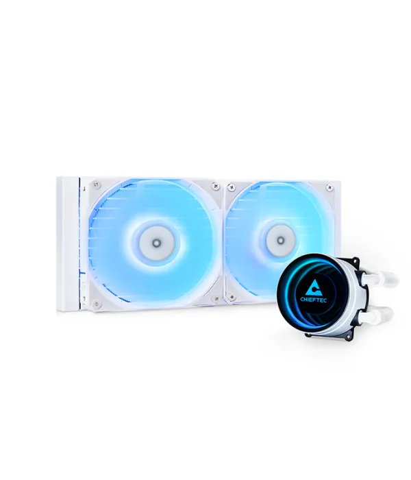 Chieftec Iceberg 240mm A-RGB vodno hlajenje za INTEL/AMD procesorje, bel