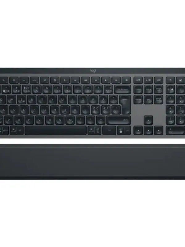 LOGITECH MX Keys S USB-C/Bluetooth brezžična osvetljena črna slovenska naslon za zapestje + tipkovnica