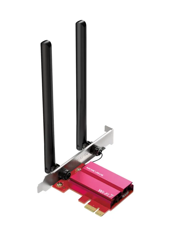 MERCUSYS MA37BE BE6500 WiFi 7 Bluetooth 5.4 Triple Band PCIe mrežna kartica