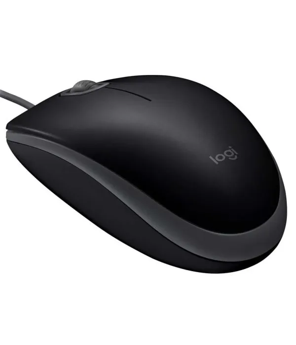 Logitech miška B110 Silent, črna