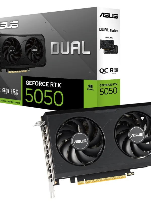 ASUS Prime GeForce RTX 5050 OC 8GB GDDR6 DUAL-RTX5050-O8G grafična kartica