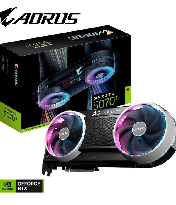 Grafična kartica GIGABYTE AORUS GeForce RTX 5070 Ti INFINITY 16G, 16GB GDDR7, PCI-E 5.0