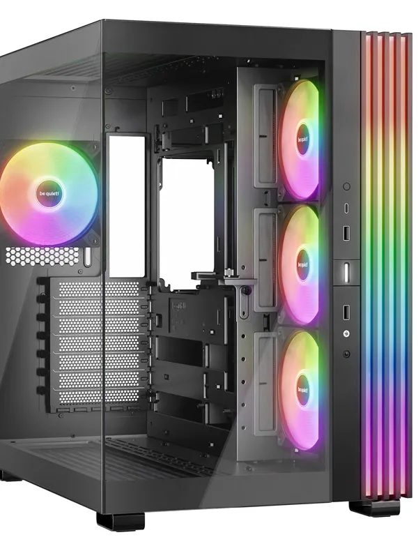 BE QUIET! LIGHT BASE 600 LX (BGW67) RGB midi-ATX okno črno ohišje