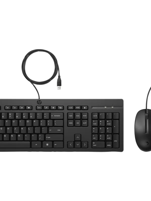 HP 225 Wired B Mouse and KB G2 Black
