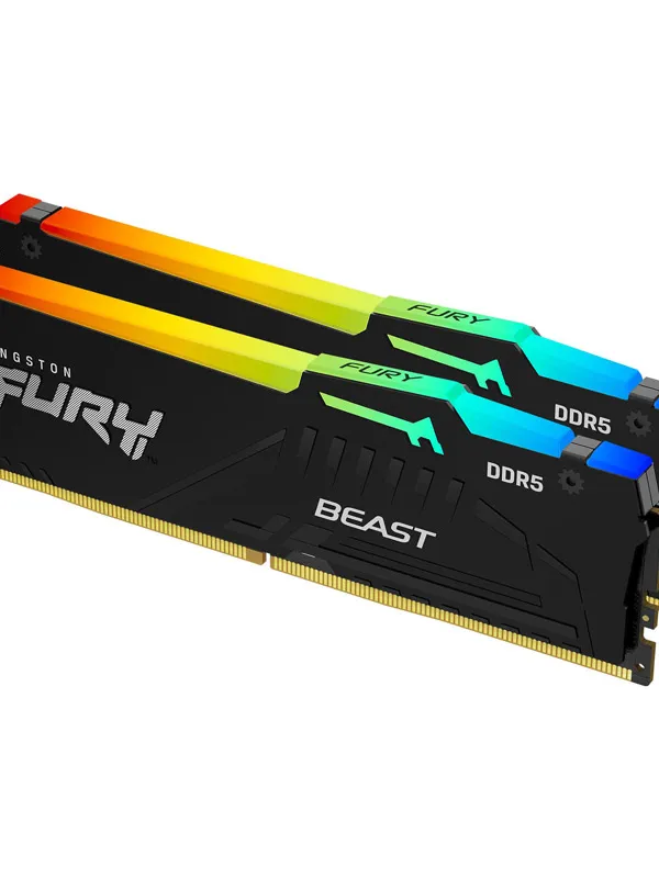 KINGSTON Fury Beast 32GB (2x16GB) 5600MT/s DDR5 CL40 XMP KF556C40BBAK2-32 RGB ram pomnilnik