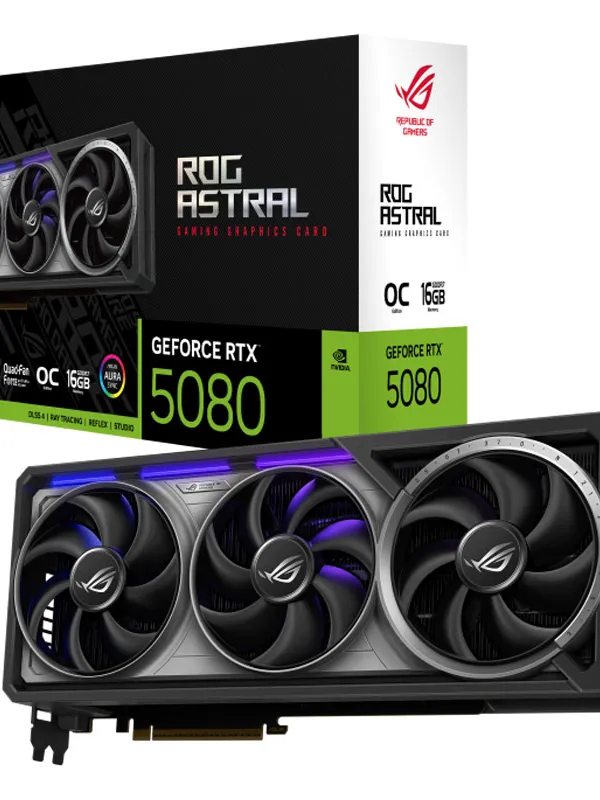 ASUS ROG Astral Gaming GeForce RTX 5080 OC 16GB GDDR7 ARGB ROG-ASTRAL-RTX5080-O16G-GAMING ARGB grafična kartica