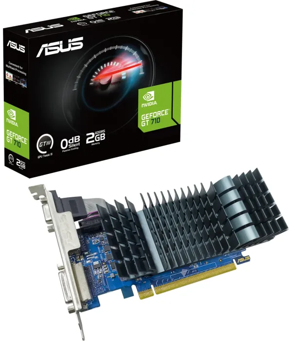 Grafična kartica ASUS GeForce GT 710, 2GB GDDR5, PCI-E 2.0 GT710-SL-2GD5-BRK-EVO