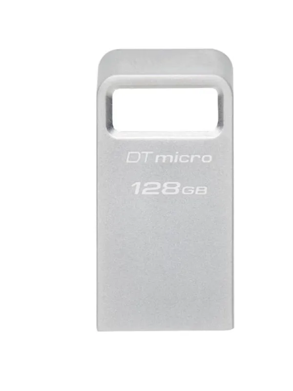 USB DISK KINGSTON 128GB DT Micro, 3.1, srebrn, kovinski, micro format, 3.2, srebrn, kovinski