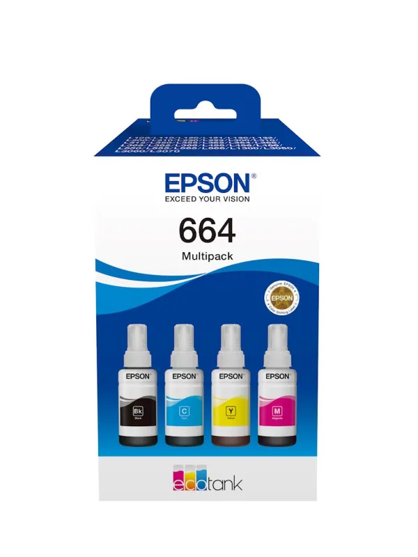 KOMPLET 4x STEKLENIČK EPSON SERIJA 664