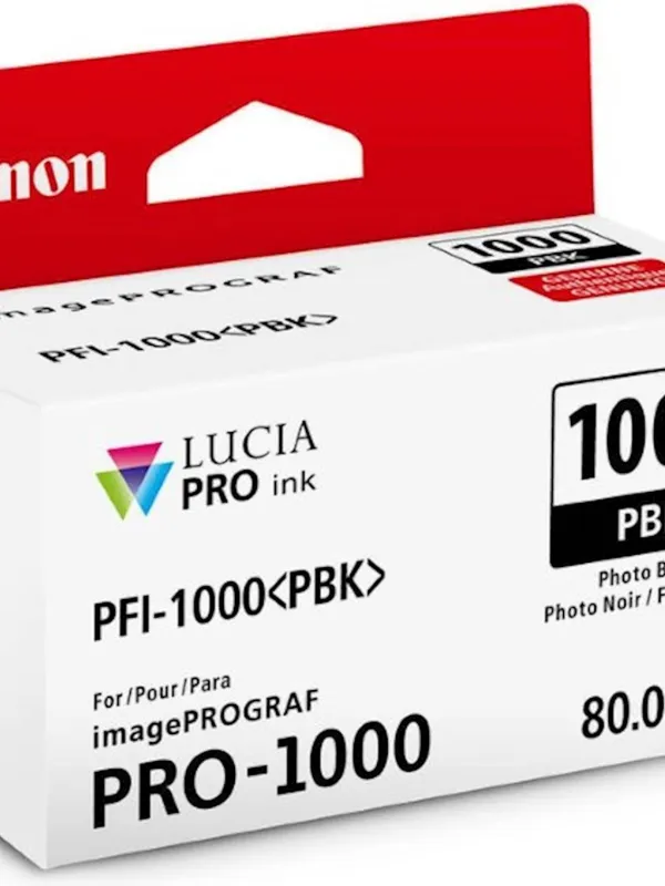 ČRNILO CANON PFI-1000 PHOTO BLACK ZA IMAGEPROGRAF PRO-1000, 80 ml
